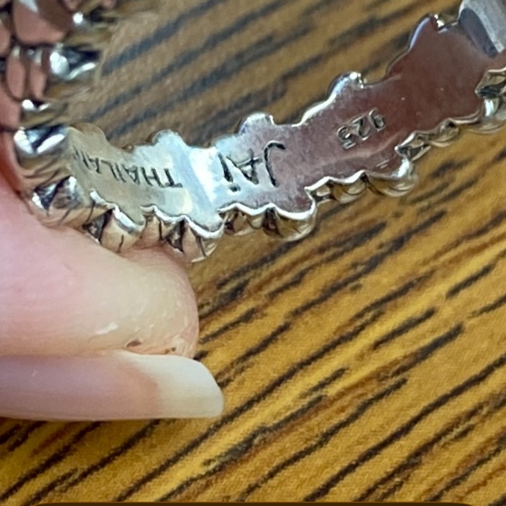 Multicolor Gemstone Silver Paw Ring Set - image 7